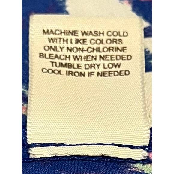 LOVE, FIRE SLEEVELESS SCOOP NECK DRESS, WOMENS, XL, BLUE PINK WHITE FLORAL - Picture 12 of 12